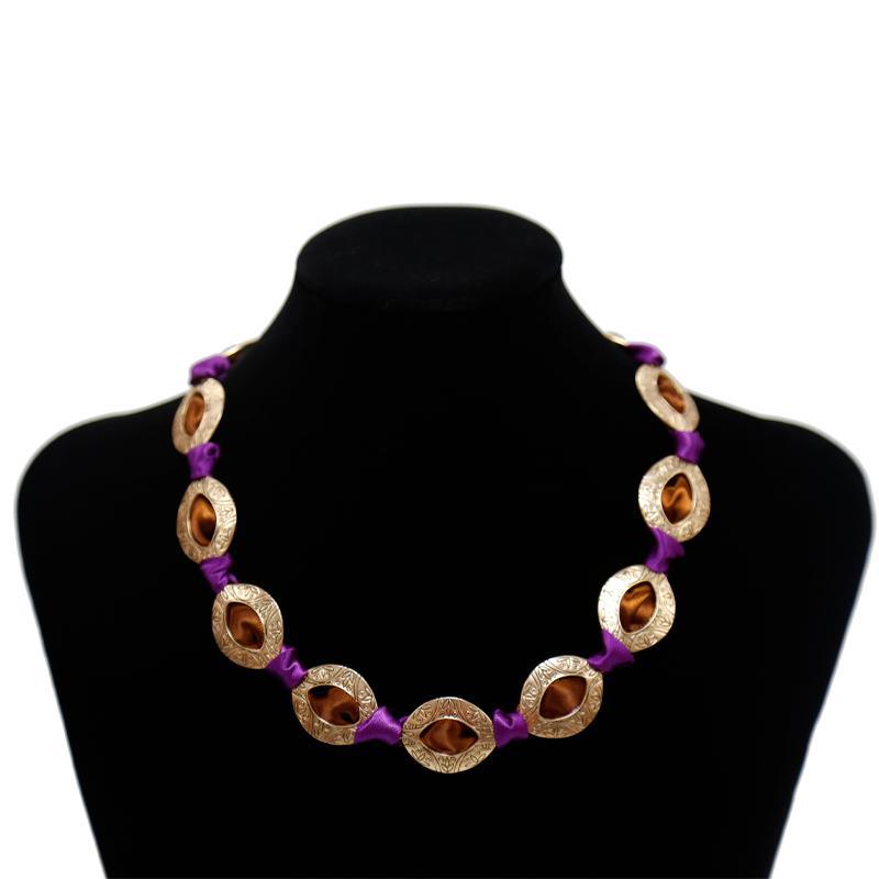 Fashion Accessory Alloy Beaded Necklace