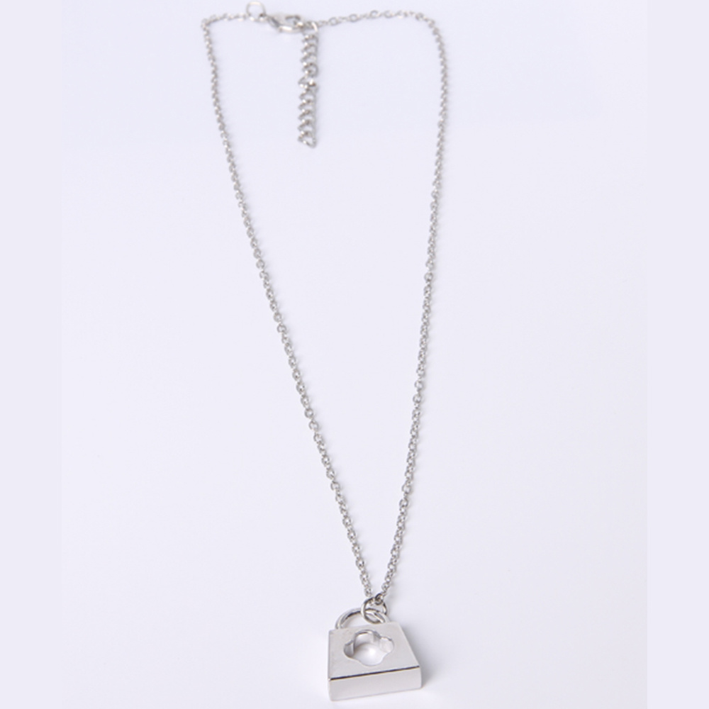 New Design Fashion Jewelry Silver Lock Pendant Necklace