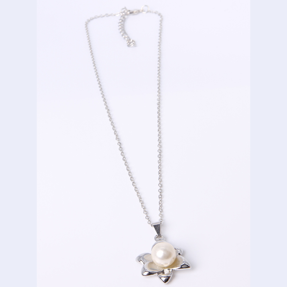 Hotsales Fashion Jewelry Silver Pearl Pendant Necklace