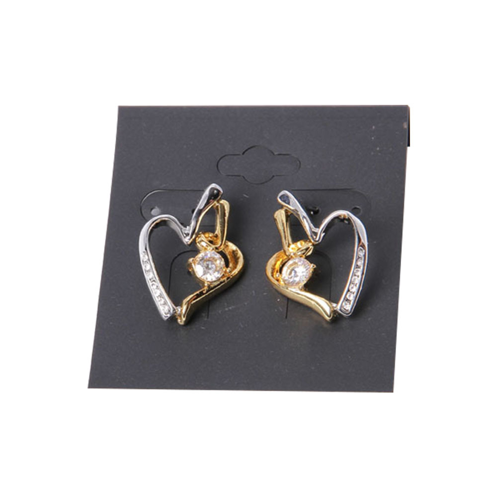 High Quality Fashion Jewelry Earring with Silver Gold Heart