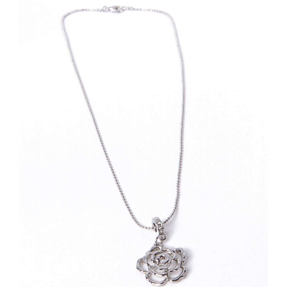 High Quality Fashion Jewelry Silver Pendant Necklace with Rhinestone