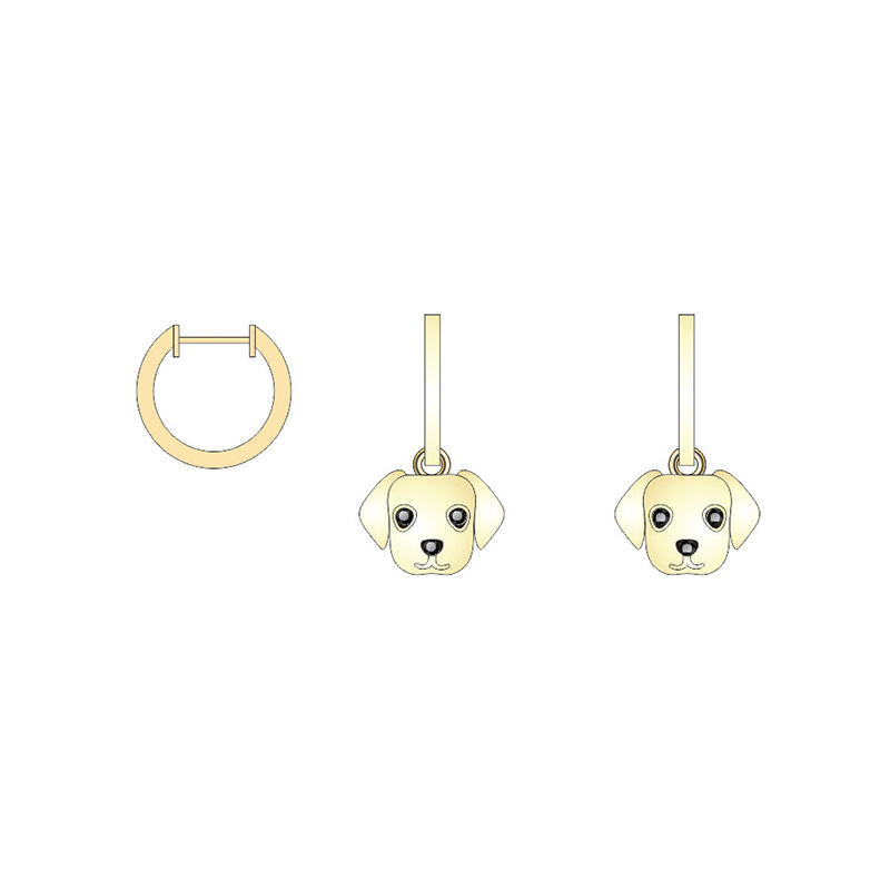 New Cute Gold Mini Gog Jewelry Set