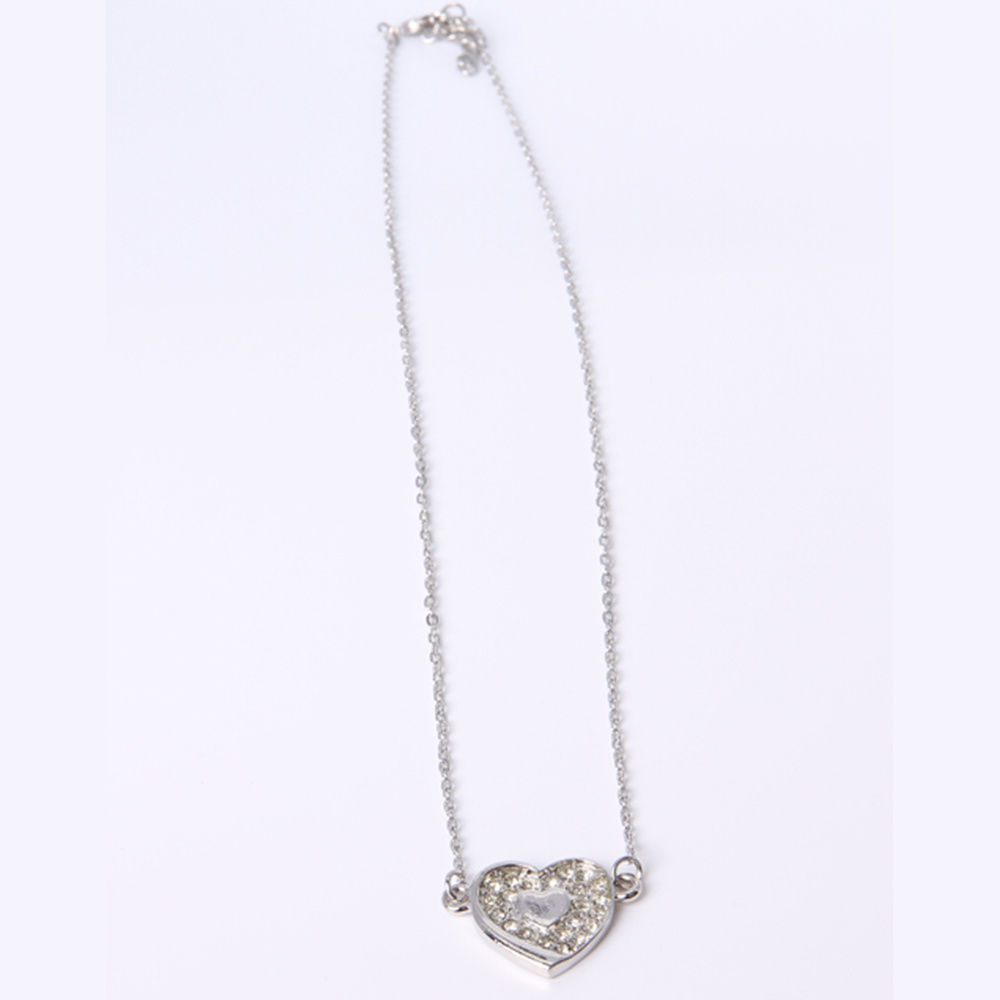 Newest Fashion Jewelry Silver Heart-Shaped Pendant Necklace