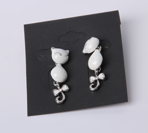 Fashion Jewelry Earring with White Enamel