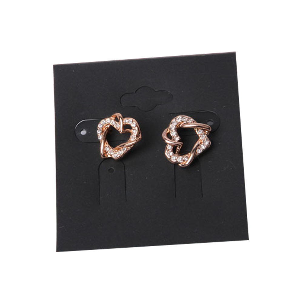 Fashion Jewelry Earring with Brown Glass Beads Rose Gold Plated