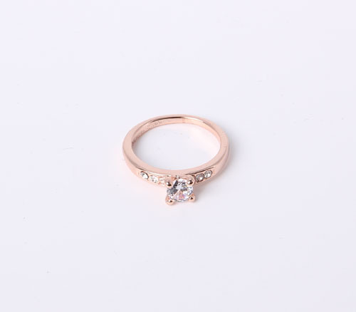 Fashion Jewelry Ring Rhodium Plated with Rhinestone CZ Stone and Acrylic Pearl