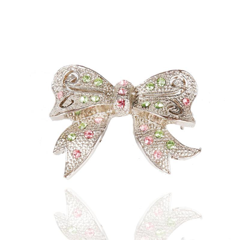 Girlish Style Bowknot Heart Flower Appearance Fashion Brooch