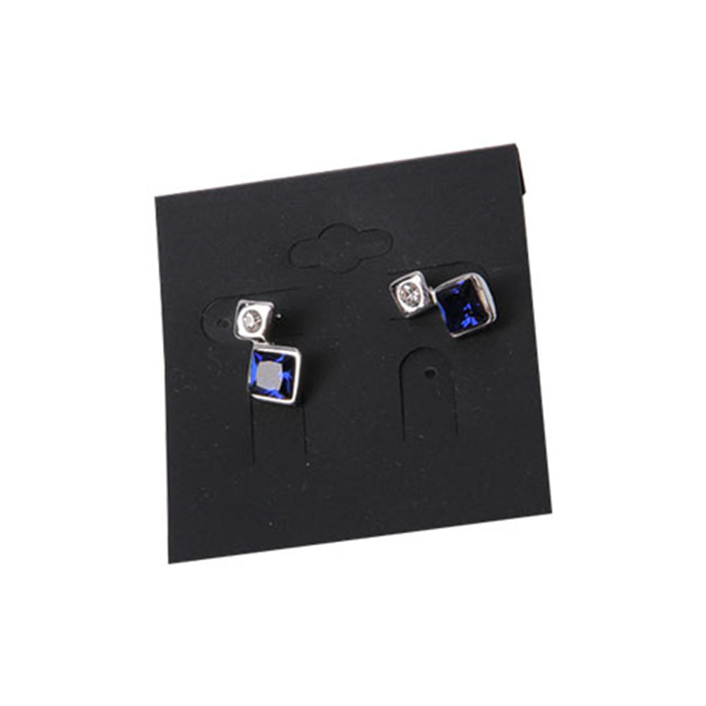 Wholesale Fashion Jewelry Silver Blue Rhinestone Earrings