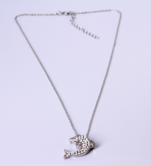 Fashion Necklace with Rounded Charms Gold Plated