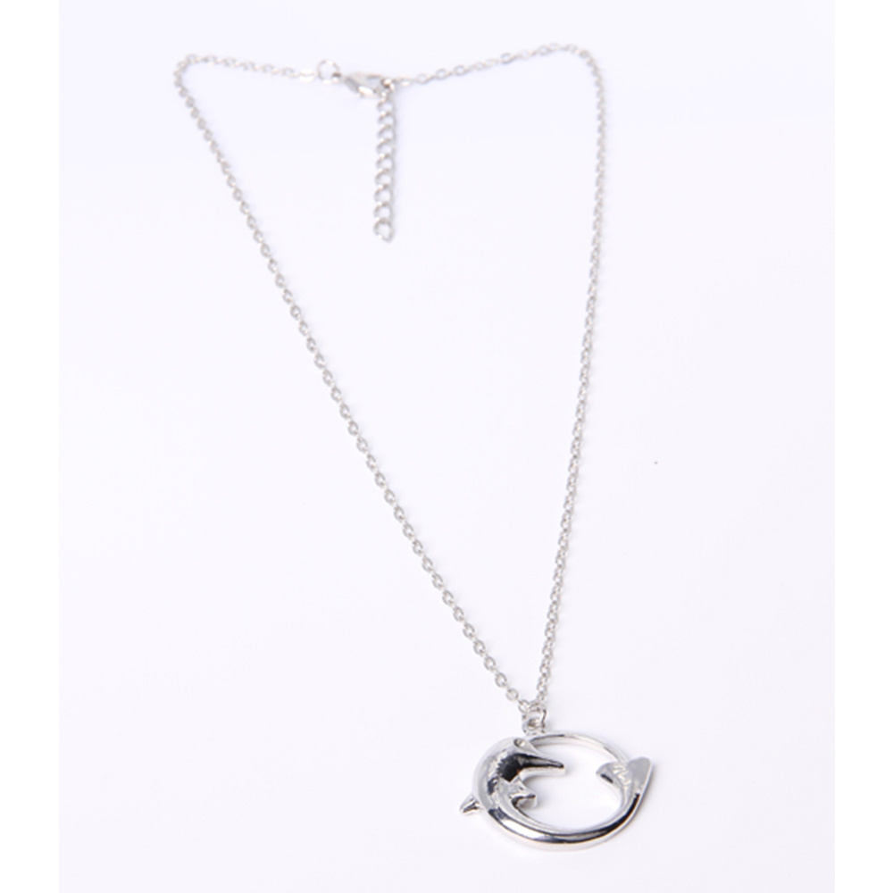 Promotional Fashion Jewelry Pendant Alloy Necklace with Dolphin