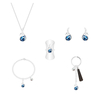 Best Hot Sale Elegant Blue Crystal Swan Jewelry Set for Women 